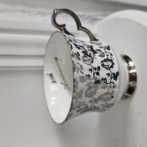 Windsor bone china 25th Anniversary teacup,and saucer. - Picture 3 of 5